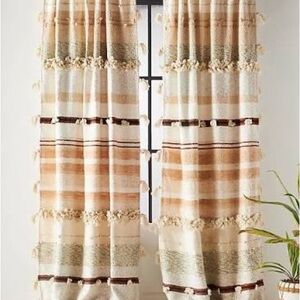 Anthropologie All Roads Yucca Curtain SET